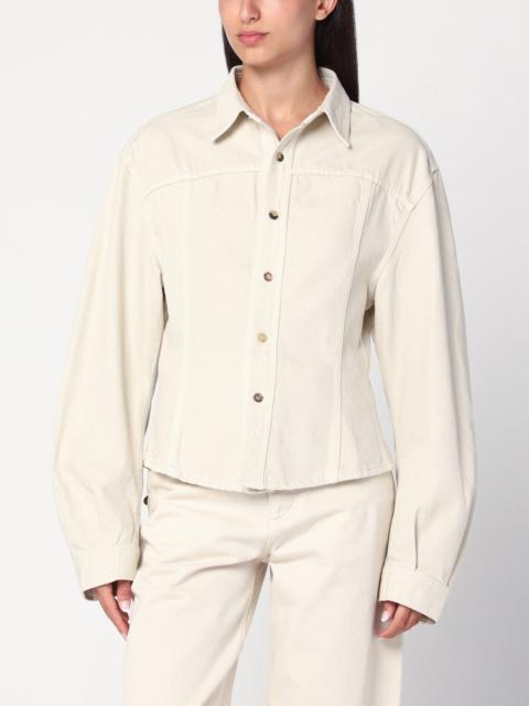 HAIKURE Ecru denim shirt