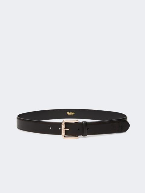 Max Mara ESODO Leather belt - BLACK