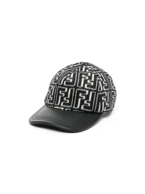 logo-print brushed cap