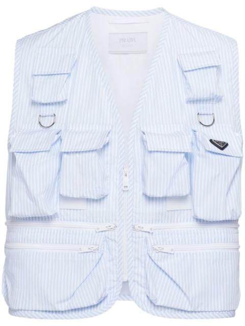 Prada striped cotton vest