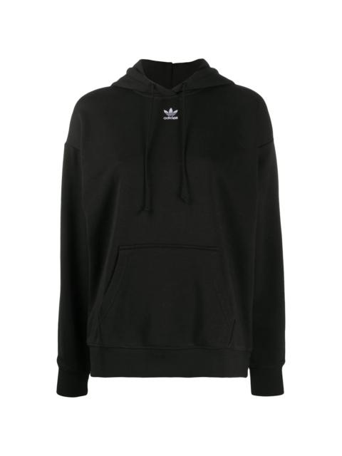 adidas drawstring embroidered-logo hoodie