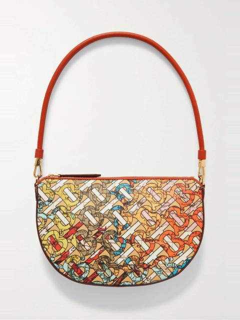 Olympia printed leather shoulder bag