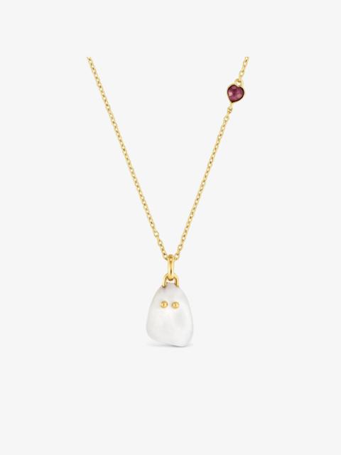 TOUS 18kt gold vermeil, mother-of-pearl and ruby Necklace TOUS Boo
