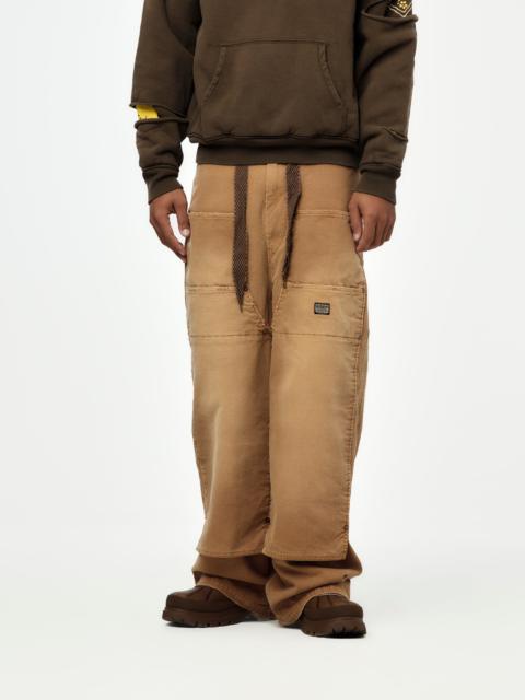 Kapital CANVAS W-KNEE EASY BAGGY PANTS (HOBO DAMAGED)