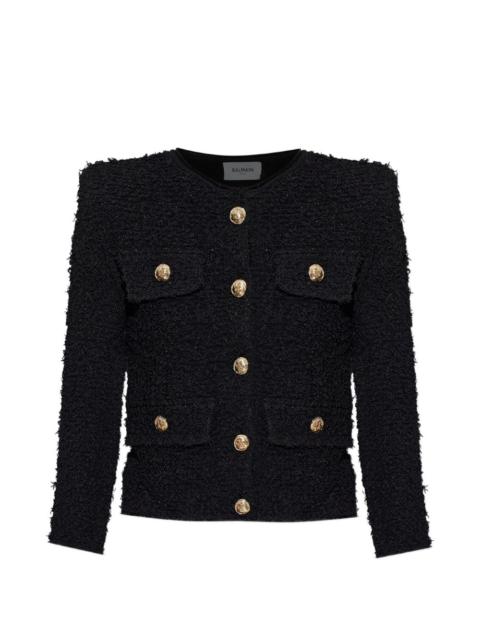 Balmain tweed shoulder-pads jacket