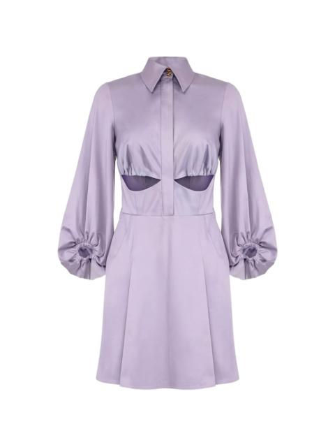 ELISABETTA FRANCHI balloon-sleeves cutout mini dress