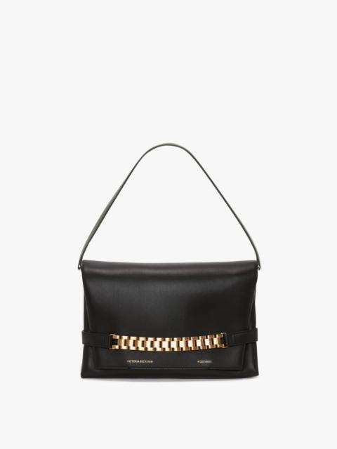 Victoria Beckham Chain Pouch Bag In Black Leather