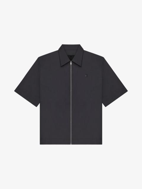 Givenchy ZIPPED SHIRT WITH 4G DETAIL