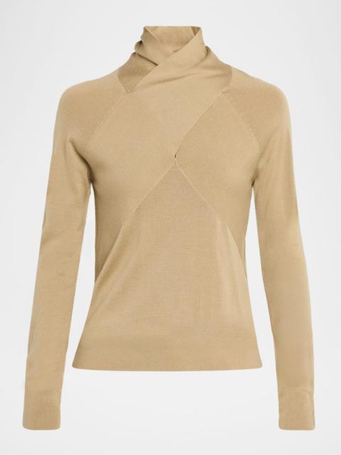 TOTEME Crossover Merino Wool Sweater
