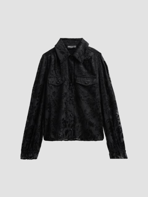 GENERATION LOVE Women's ​Priya Floral Burn-Out Blouse - Black
