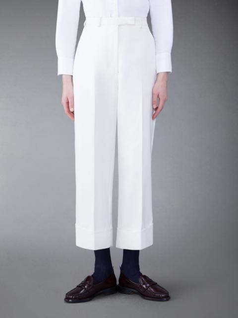 Thom Browne Cotton Canvas High Waisted Trouser