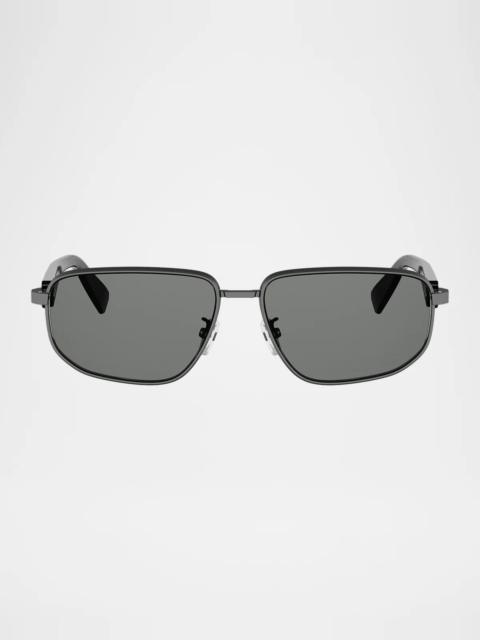 BVLGARI Men's 58MM Polarized Rectangular Sunglasses