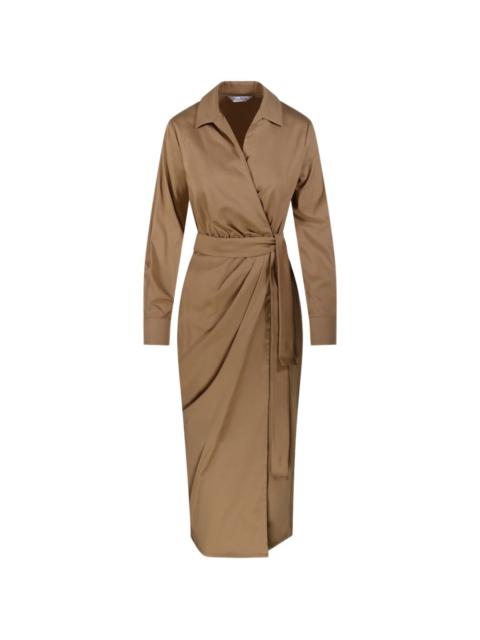 Max Mara belted wrap-style dress