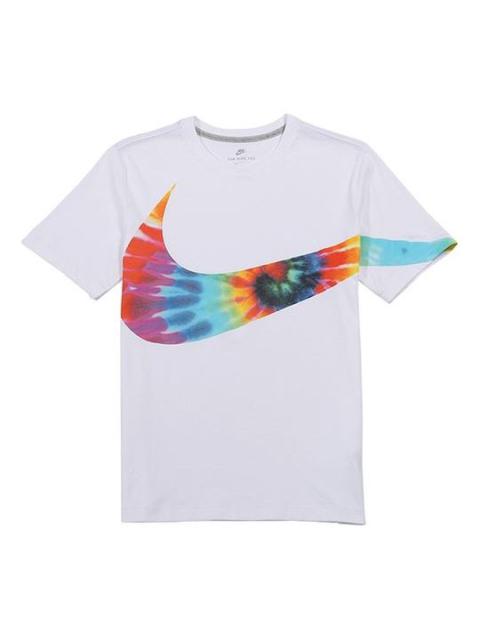 Nike Nike Sportswear Big Swoosh Tee Hook White Bottom Color Hook Short Sleeve Male CI9348-100