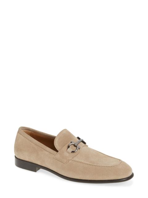 FERRAGAMO Foster Bit Suede Loafer