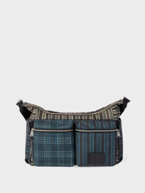 Paul Smith Multicolour Mixed Check and Stripe Cross-Body Bag