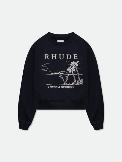 Rhude I NEED A GETAWAY CREWNECK