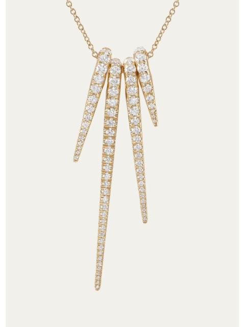 MELISSA KAYE 18K Yellow Gold Lola Needle Pendant Necklace