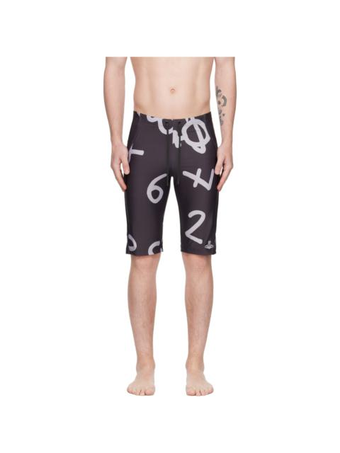 Vivienne Westwood Black Printed Swim Shorts