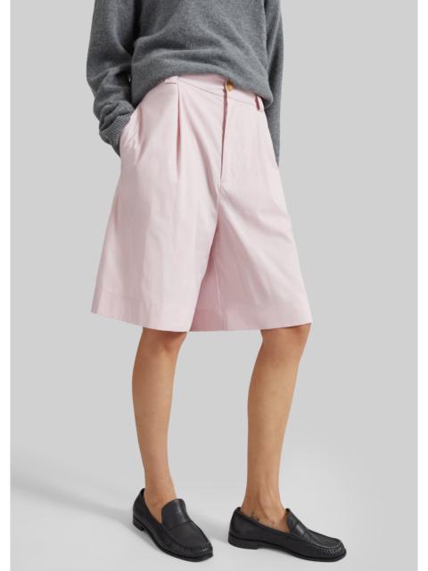 DARKPARK Darkpark Danielle Light Popeline Wide-Leg Shorts - Pink