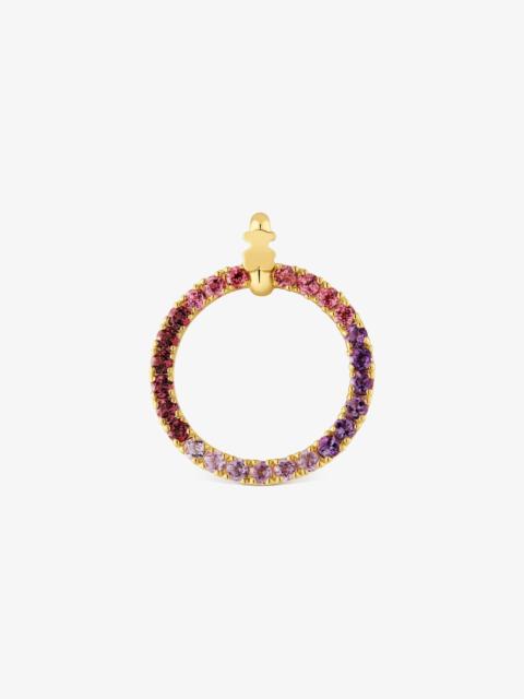 TOUS 18K gold vermeil Pendant with gemstones TOUS Straight