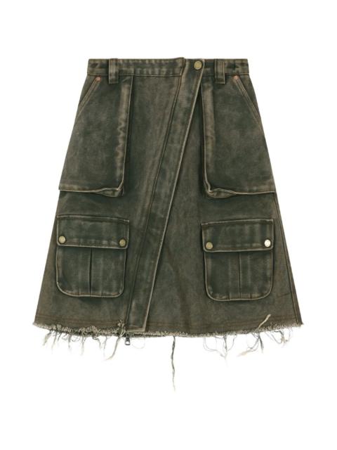 Andersson Bell cargo-pocket wrap mini skirt