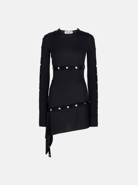 THE ATTICO BLACK MINI DRESS