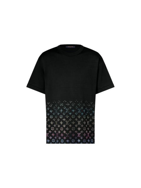 Louis Vuitton Louis Vuitton Monogram Gradient Embellished Short-Sleeved Crewneck Black