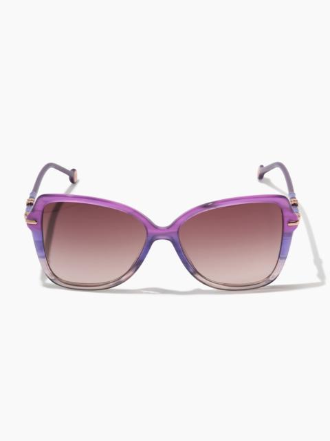 CAROLINA HERRERA Cat Eye Sunglasses with Beaded Detail
