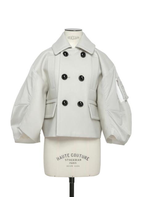 sacai Wool Melton x Nylon Twill Jacket