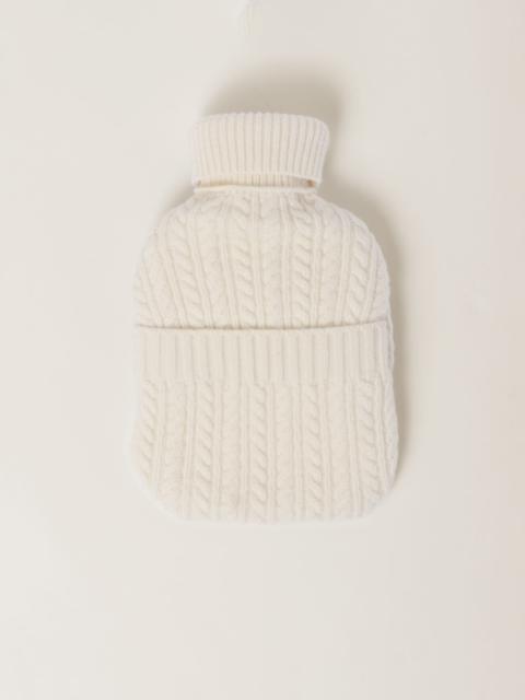 Miu Miu Hot water bottle with wool and cashmere cover