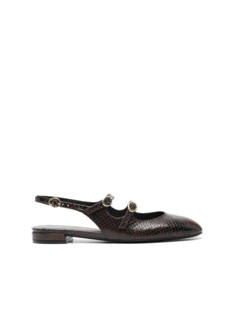 Stuart Weitzman Benni MJ slingback ballerinas