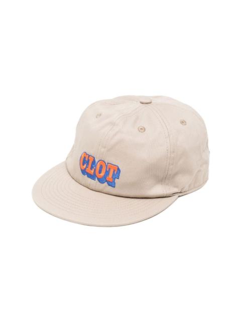 logo-embroidered cotton cap