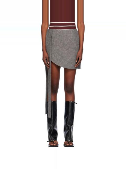 FIDAN NOVRUZOVA Gray Colleen Miniskirt