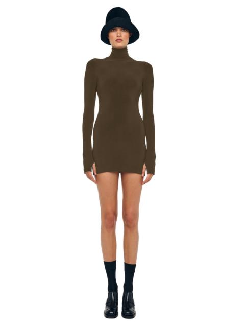 NORMA KAMALI LONG SLEEVE TURTLENECK PICKLEBALL DRESS