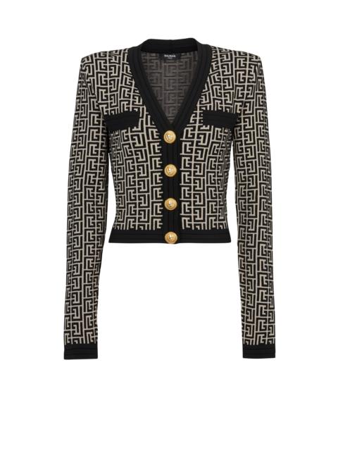 Balmain Monogram knit cardigan