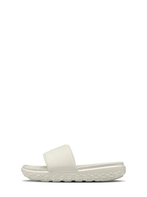 Never Stop Cush Slide Sandal in White Dune/White Dune