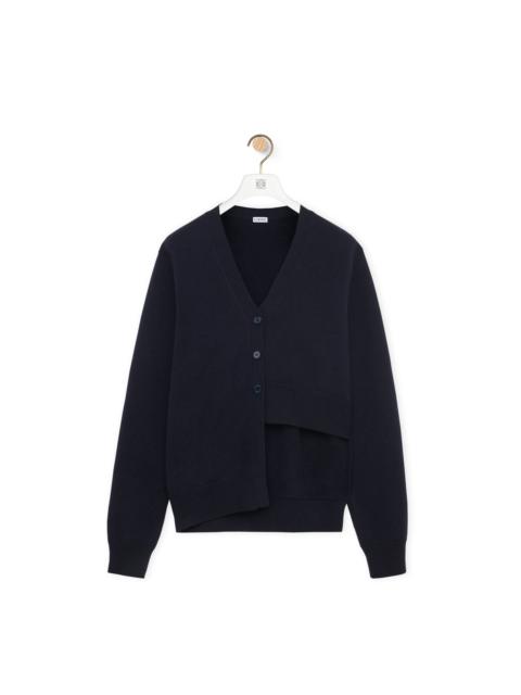 【送料&関税込】Loewe Midnight Blue Cashmere Cardigan Loewe Loewe Women Midnight Blue Cashmere Cardigan | luosophy