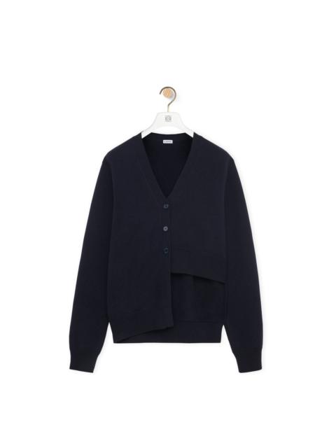 Loewe Asymmetric cardigan in cashmere