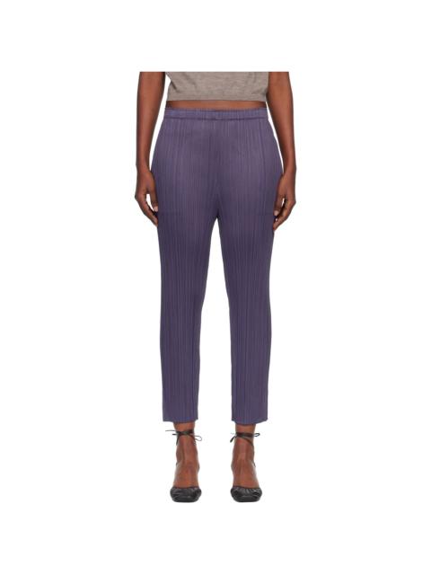 Pleats Please Issey Miyake Gray Monthly Color July Trousers