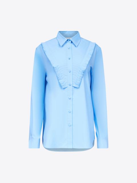 AREA PLEATED RUFFLE BIB TUXEDO SHIRT