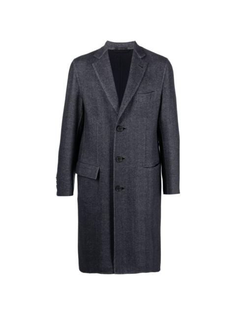 Brioni single-breasted wool coat
