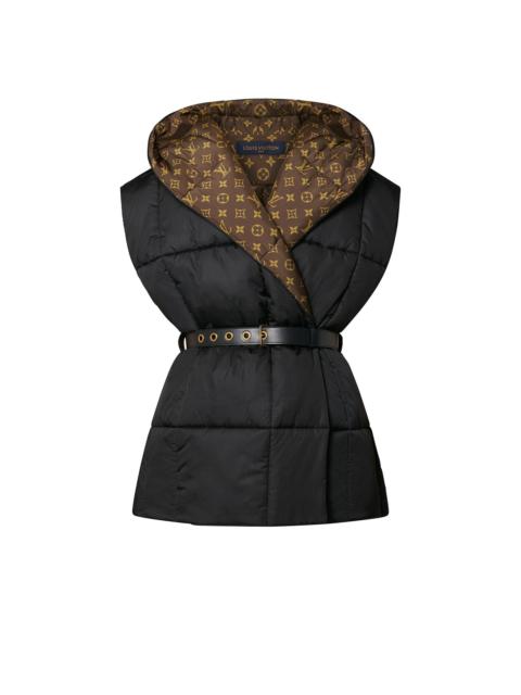 Louis Vuitton Sleeveless Pillow Puffer Wrap Jacket