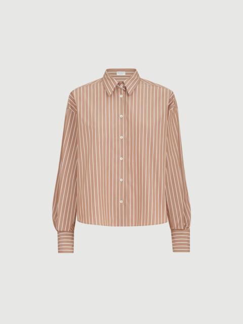 Brunello Cucinelli Striped cotton poplin shirt