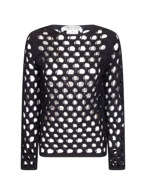 Comme Des Garçons openwork sweater
