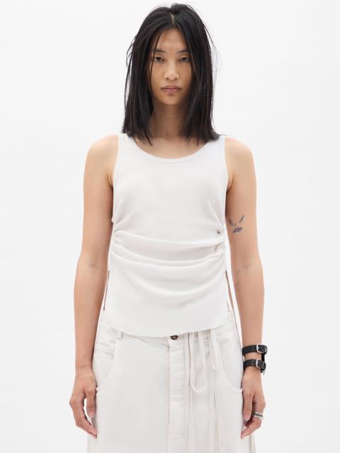 Ann Demeulemeester Mara Wrinkled Cropped Tank Top