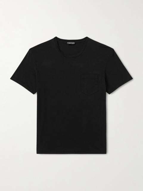 TOM FORD Cotton and Silk-Blend Jersey T-Shirt
