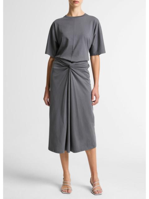 Vince Cotton Fixed-Wrap Skirt