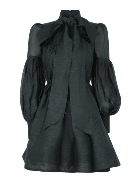 Zimmermann PAVILION TIE NECK MINI DRESS