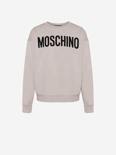 Moschino ORGANIC COTTON SWEATSHIRT WITH LOGO